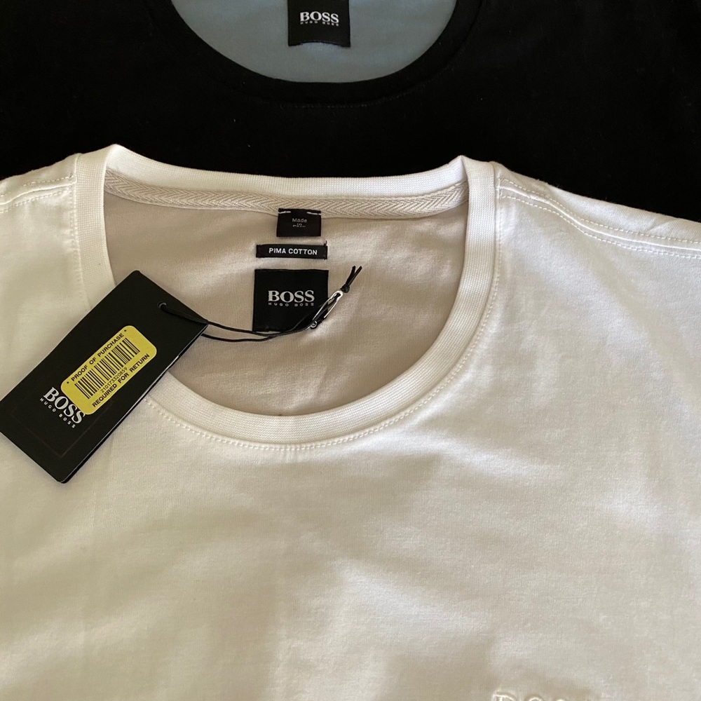 NWT BOSS by Hugo Boss Two Fashion Fitted Tees Sz M